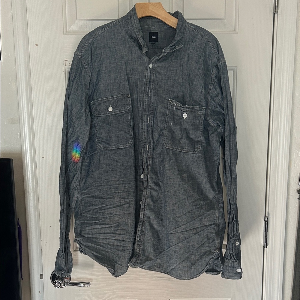 GAP Blue Chambray Shirt